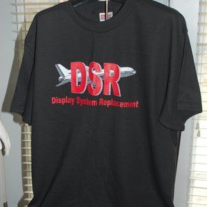 Vintage 90's Dsr Lockheed Martin Airplane T-Shirt - image 1